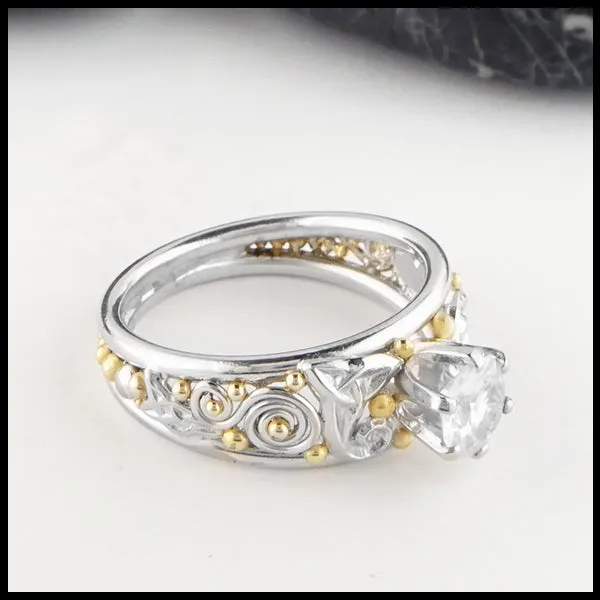 White Sapphire Custom Knot Ring